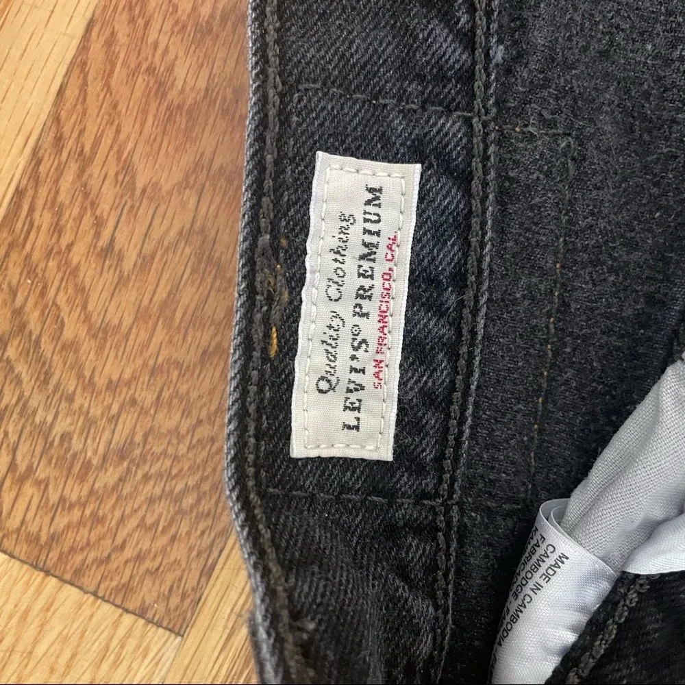 Levi 501 skinny in black mail, size 26 - Picture 4 of 6